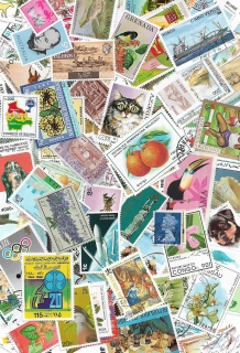 Známkové země 50 různých poštovních známek
